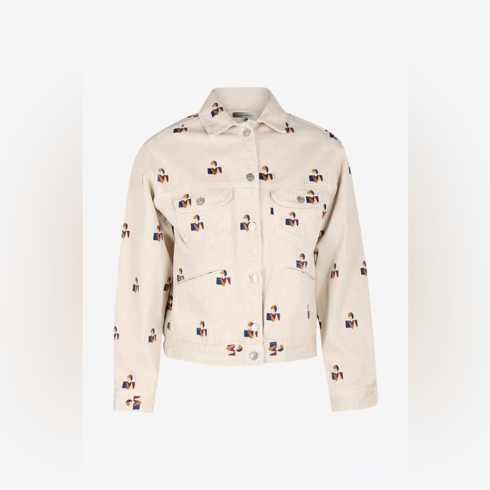 ISABEL MARANT Jabor Embroidered Denim Jacket